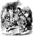 illustratie uit Alice in Wonderland