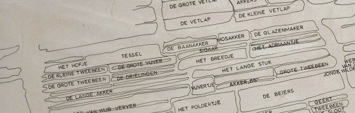 uitsnede veldnamenkaart