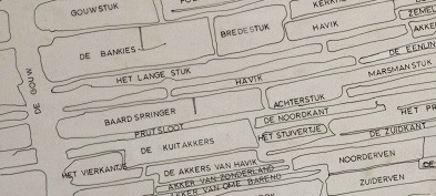 uitsnede veldnamenkaart