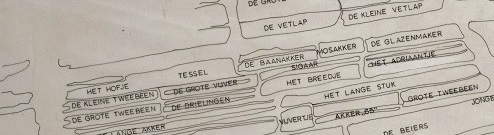 uitsnede veldnamenkaart