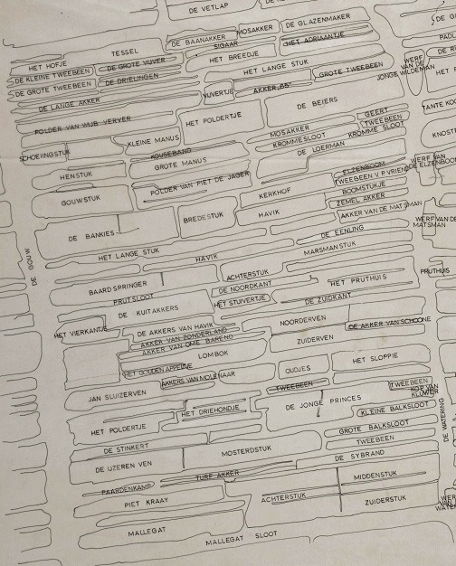 uitsnede veldnamenkaart